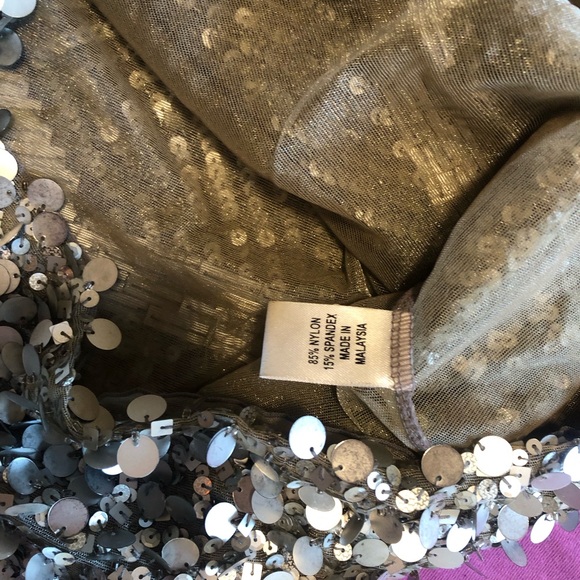 Farahkan sequin silverbeaded dress size XS, Small New! - Picture 9 of 10